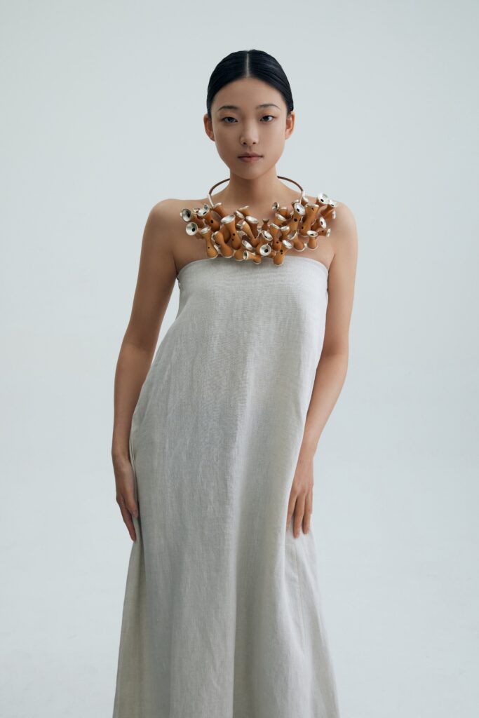 made with sterling silver, cricket dropping , gourd, leather