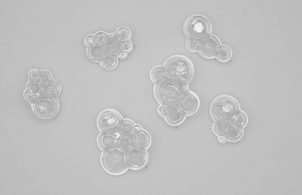 set of six brooches
